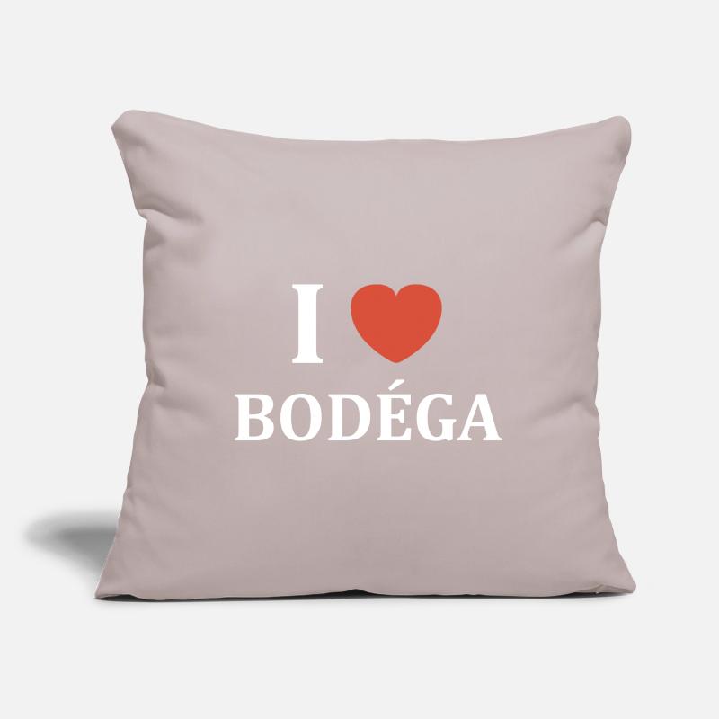 I Love Bodega Logo Tee Housse de coussin décorative 45 x 45 cm
