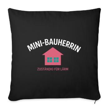 Développeur responsable du bruit - Housse de coussin décorative 45 x 45 cm - noir - Devant