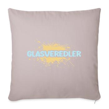 Cadeau pour finisseur en verre - Housse de coussin décorative 45 x 45 cm - taupe clair - Devant