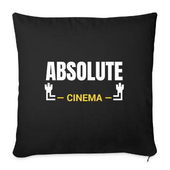 Absolute Cinema Statement - Sofakissenbezug 45 x 45 cm - Schwarz - Vorne
