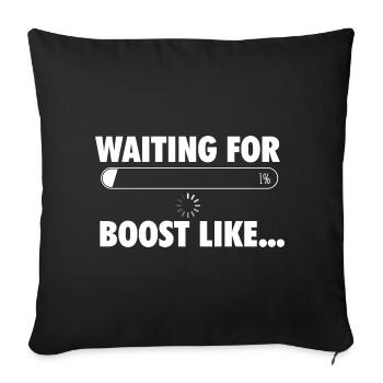 Waiting For Boost Like Turbo JDM Lover - Sofa pillowcase 17,3'' x 17,3'' (45 x 45 cm) - black - Front
