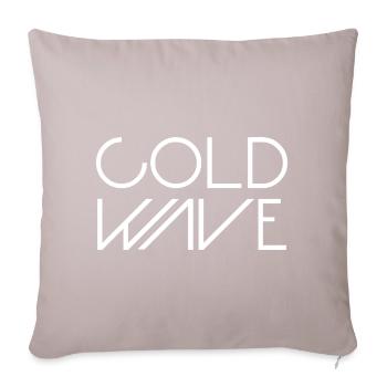 Typographie minimaliste de la vague froide - Housse de coussin décorative 45 x 45 cm - taupe clair - Devant