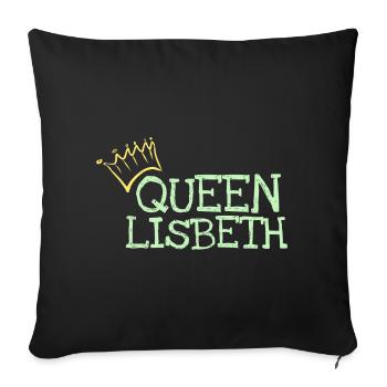 Lisbeth - Housse de coussin décorative 45 x 45 cm - noir - Devant