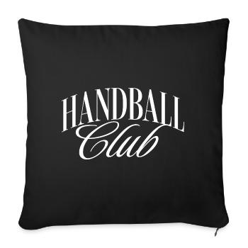 Handball Club - Housse de coussin décorative 45 x 45 cm - noir - Devant