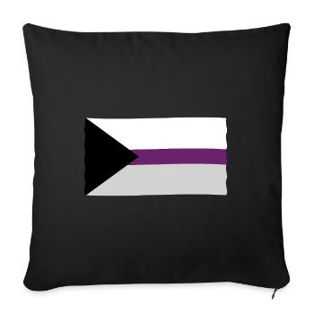 Demisexuelle Pride Flagge - Sofakissenbezug 45 x 45 cm - Schwarz - Vorne