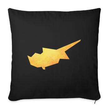 cyprus - Housse de coussin décorative 45 x 45 cm - noir - Devant