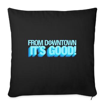 Du centre-ville de bébé !! - Housse de coussin décorative 45 x 45 cm - noir - Devant