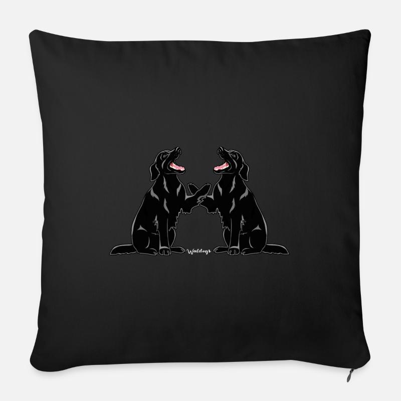 Flattie Pair 3 - Sofa pillowcase 17,3'' x 17,3'' (45 x 45 cm) - black