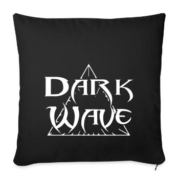 Dark Wave - Sofa pillowcase 17,3'' x 17,3'' (45 x 45 cm) - black - Front