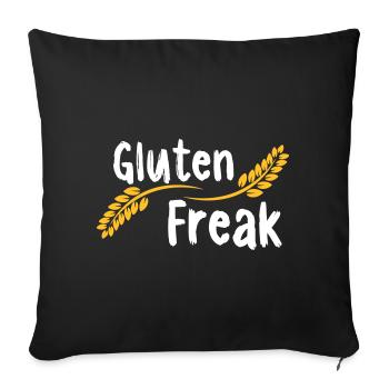 Gluten Freak - Housse de coussin décorative 45 x 45 cm - noir - Devant