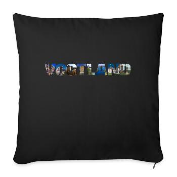Vogtland Sachsen Urlaub - Sofakissenbezug 45 x 45 cm - Schwarz - Vorne