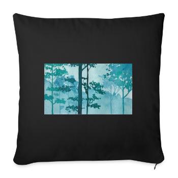 Forest - Sofakissenbezug 45 x 45 cm - Schwarz - Vorne