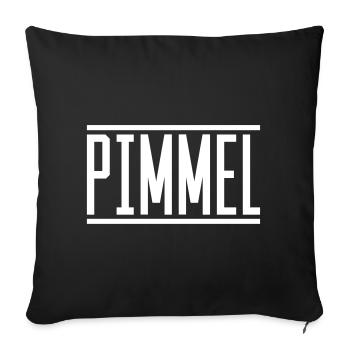pimmel - Sofakissenbezug 45 x 45 cm - Schwarz - Vorne