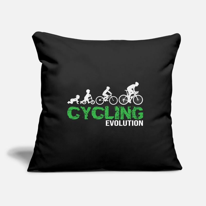 Cycling Evolution Bike Development Cyclist Sofa pillowcase 17,3'' x 17,3'' (45 x 45 cm)