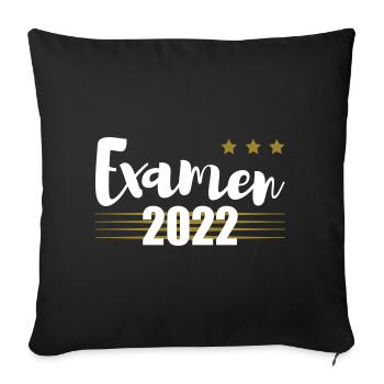 Examen 2022 gold - Sofakissenbezug 45 x 45 cm - Schwarz - Vorne