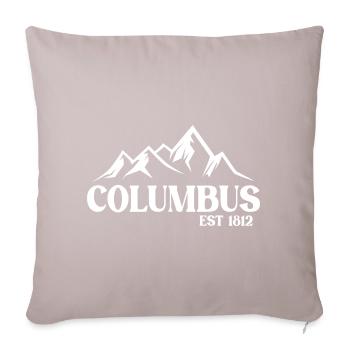 Columbus Ohio - Sofa pillowcase 17,3'' x 17,3'' (45 x 45 cm) - light taupe - Front