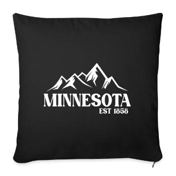 Minnesota - Housse de coussin décorative 45 x 45 cm - noir - Devant