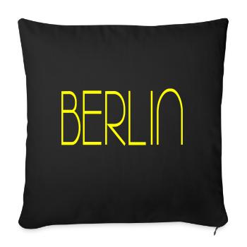 Berlin City - Sofakissenbezug 45 x 45 cm - Schwarz - Vorne