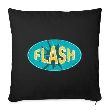 FLASH EMBLEM - Housse de coussin décorative 45 x 45 cm - noir - Devant