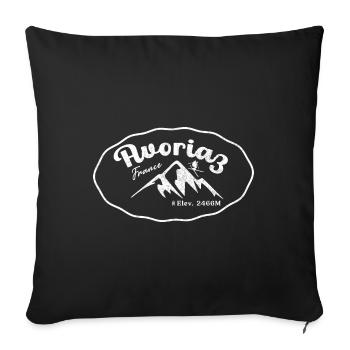 Avoriaz Snowboarding Franch Alpes - Sofa pillowcase 17,3'' x 17,3'' (45 x 45 cm) - black - Front