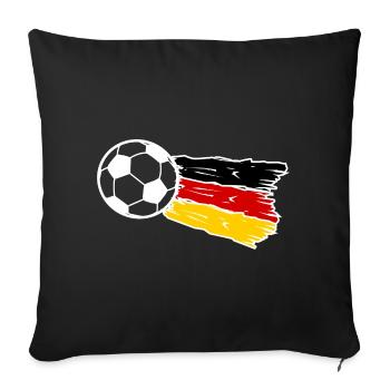 Germany Soccer Team - Sofa pillowcase 17,3'' x 17,3'' (45 x 45 cm) - black - Front