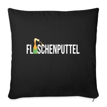 Flaschenputtel - Sofakissenbezug 45 x 45 cm - Schwarz - Vorne