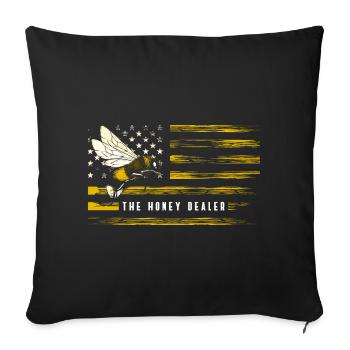 Beekeepers, bumblebees, insects, world saviors - Sofa pillowcase 17,3'' x 17,3'' (45 x 45 cm) - black - Front