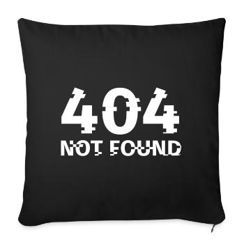 Computer, Internet, Computer - Sofa pillowcase 17,3'' x 17,3'' (45 x 45 cm) - black - Front