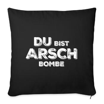 Tu es une bombe de cul - Housse de coussin décorative 45 x 45 cm - noir - Devant