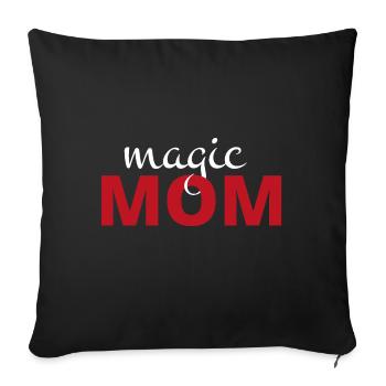Celebrate Mother's Day with Love - Sofa pillowcase 17,3'' x 17,3'' (45 x 45 cm) - black - Front