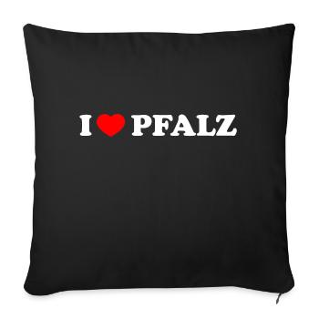 Pälzer Mädchen Pfälzer Mädchen Pfälzer Pälzer Bub - Sofakissenbezug 45 x 45 cm - Schwarz - Vorne