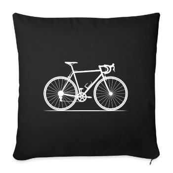 Cyclisme Cyclisme VTT - Housse de coussin décorative 45 x 45 cm - noir - Devant
