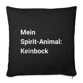 Sarcasm12 - Sofa pillowcase 17,3'' x 17,3'' (45 x 45 cm) - black - Front