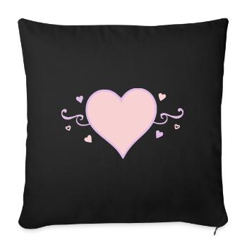 Cadeau pour la fête des mères : Idée de cadeau pour la fête des mères - Housse de coussin décorative 45 x 45 cm - noir - Devant