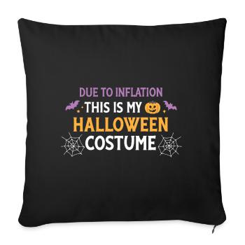 Costume Halloween Inflation - Sofa pillowcase 17,3'' x 17,3'' (45 x 45 cm) - black - Front