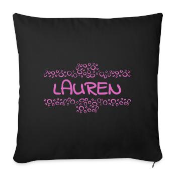Bébé Lauren - Housse de coussin décorative 45 x 45 cm - noir - Devant