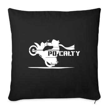 PO CAŁTY - Sofa pillowcase 17,3'' x 17,3'' (45 x 45 cm) - black - Front