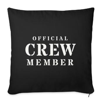 Sécurité officielle de l’équipe Stencil Event - Housse de coussin décorative 45 x 45 cm - noir - Devant