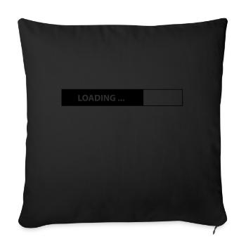Loading - Sofa pillowcase 17,3'' x 17,3'' (45 x 45 cm) - black - Front