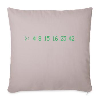 Lost Numbers - Sofa pillowcase 17,3'' x 17,3'' (45 x 45 cm) - light taupe - Front