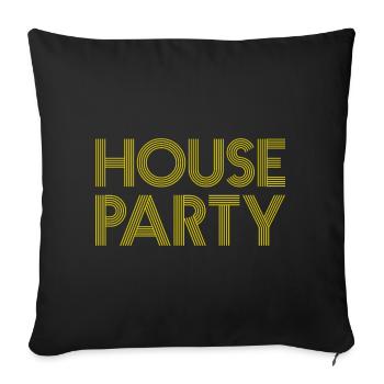 HOUSE PARTY - Housse de coussin décorative 45 x 45 cm - noir - Devant
