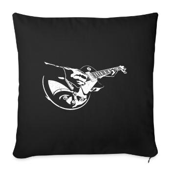 Electric Guitar Electric Guitarist Music Bass Guitar Bassist - Sofa pillowcase 17,3'' x 17,3'' (45 x 45 cm) - black - Front