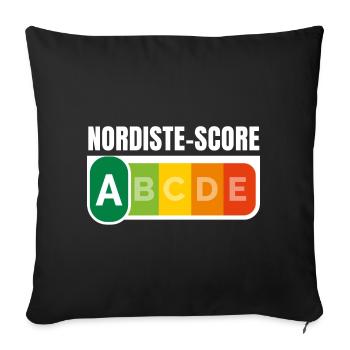 NORDISTE SCORE - Humour noir - Housse de coussin décorative 45 x 45 cm - noir - Devant