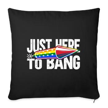 LGBT - Sofa pillowcase 17,3'' x 17,3'' (45 x 45 cm) - black - Front