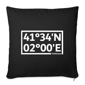 Coordonnées de Terrassa - Housse de coussin décorative 45 x 45 cm - noir - Devant