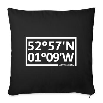 Nottingham Coordinates - Sofa pillowcase 17,3'' x 17,3'' (45 x 45 cm) - black - Front