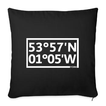 Coordonnées de York - Housse de coussin décorative 45 x 45 cm - noir - Devant