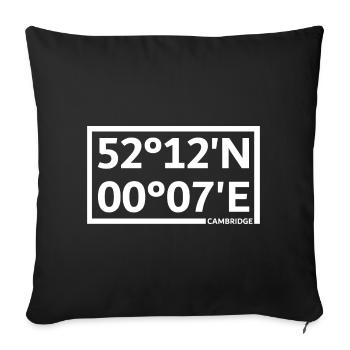 Cambridge Coordinates - Sofa pillowcase 17,3'' x 17,3'' (45 x 45 cm) - black - Front