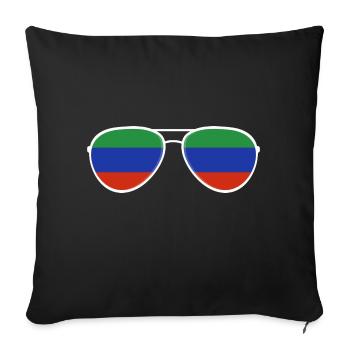 Dagestan Dagestani Dagestan Flag Sunglasses - Sofa pillowcase 17,3'' x 17,3'' (45 x 45 cm) - black - Front