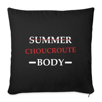 choucroute Body - Housse de coussin décorative 45 x 45 cm - noir - Devant